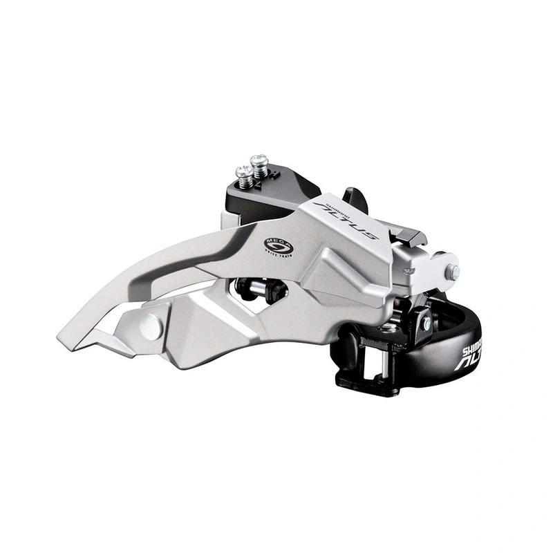 Desviador delantero SHIMANO Altus FD-M370 para 3 velocidades / Montaje de abrazadera de 31.8 mm / Top Swing / Dual Pull - Raudor ¡Rompe tu propio récord!